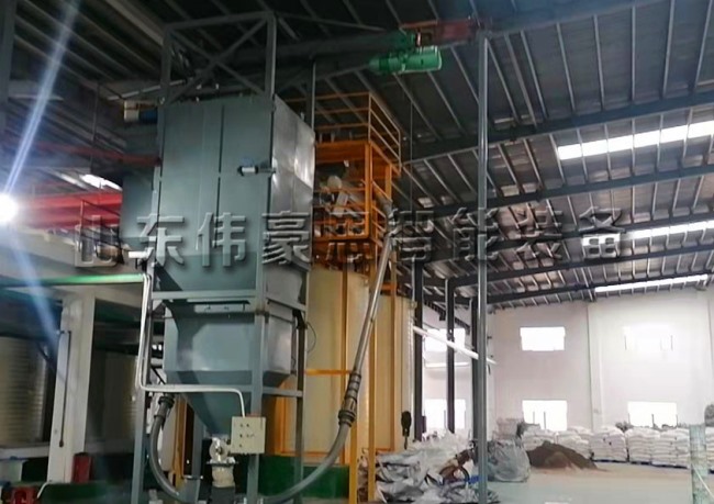 碳粉噸袋拆包輸送線(xiàn) 噸袋破袋機(jī)現(xiàn)場(chǎng)圖片