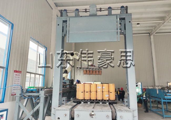 桶料全自動裝車機(jī)，啤酒桶自動裝車系統(tǒng)現(xiàn)場