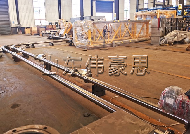 硫磺粉管鏈輸送設(shè)備，管鏈機(jī)可實(shí)現(xiàn)拐彎輸送